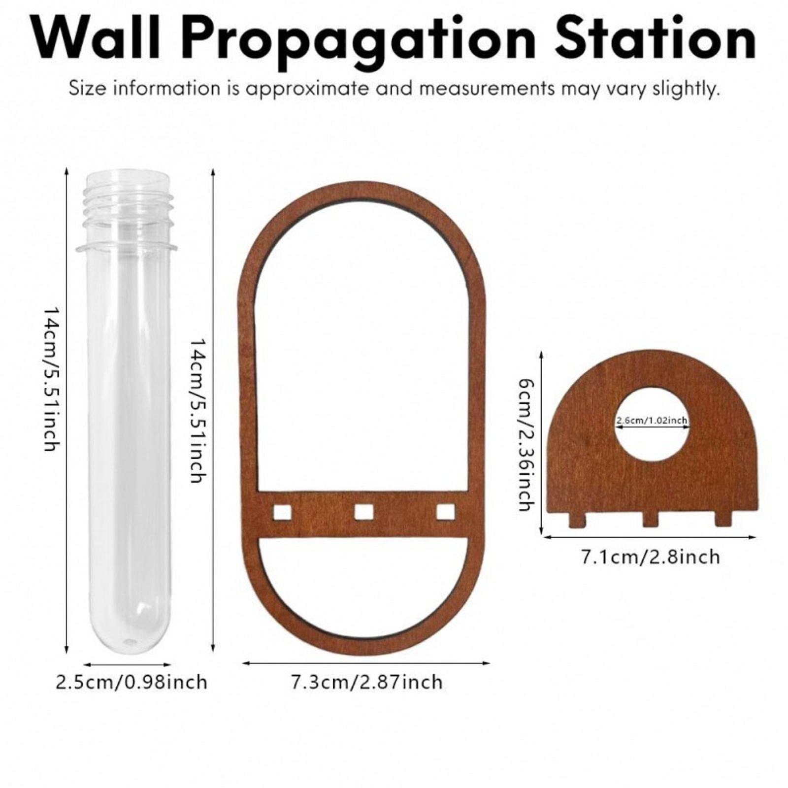 Hydroponic Plant Vase Wooden W - огляд і ціна Propagation Station Vase