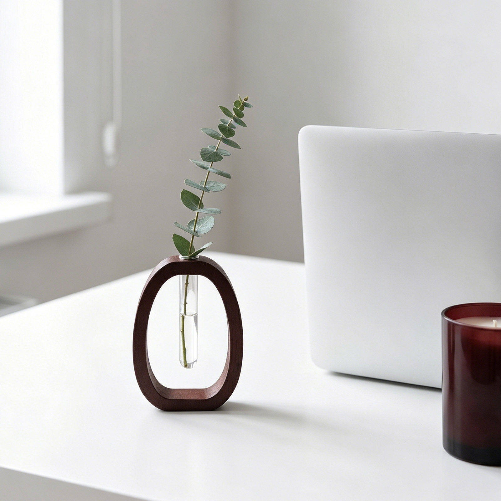 Wood Frame Glass Vase Rustic B - огляд і ціна Propagation Station Vase